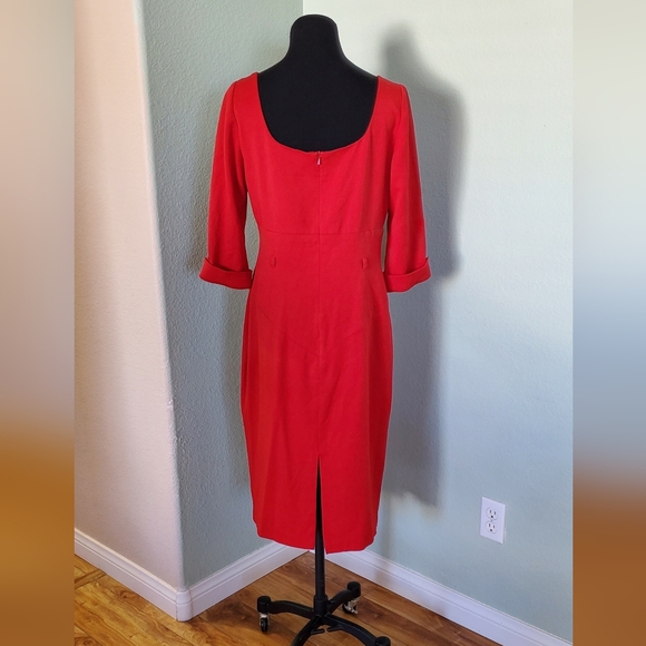 Black Halo Red Dress Size 12 - Picture 3 of 5